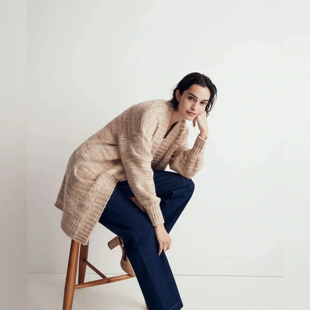 Madewell Space-Dyed Long Cardigan Sweater - Picture 4 of 6